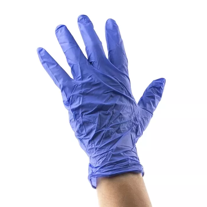 Polyco Healthline Indigo Purple Powder-Free Nitrile Disposable Gloves SizexL 100 per Pack, MFNP100/04 (Pack of 100)