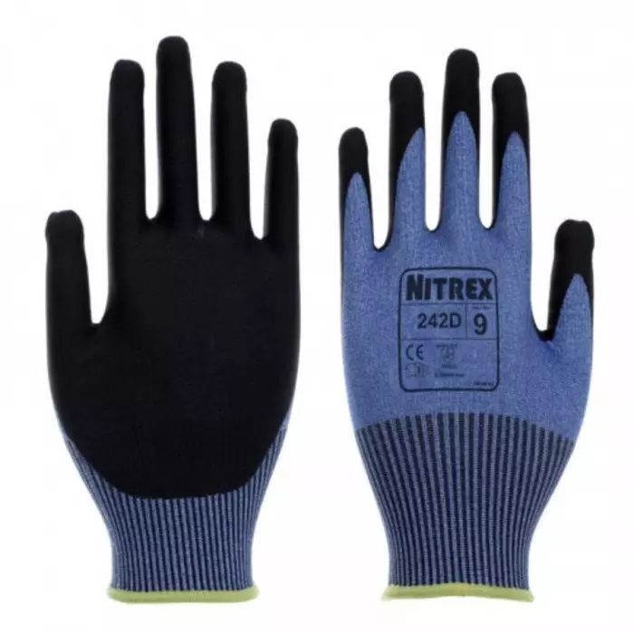Unigloves 242D Glass Fibre HPPE Nylon Work Gloves Size 10, 242D-10 (Pack of 10)