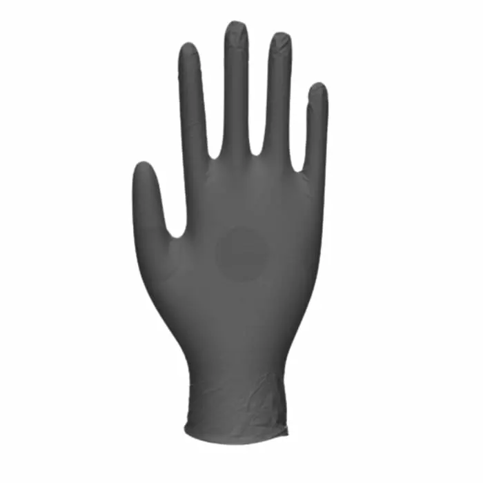 Unigloves Black Nitrile Chemical Resistant Work Gloves Size 10, GA0075 (Pack of 100)