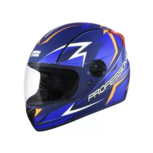 Studds Matt Blue Full Face Helmet, Professional D1 Decor Matt Blue N1 Series