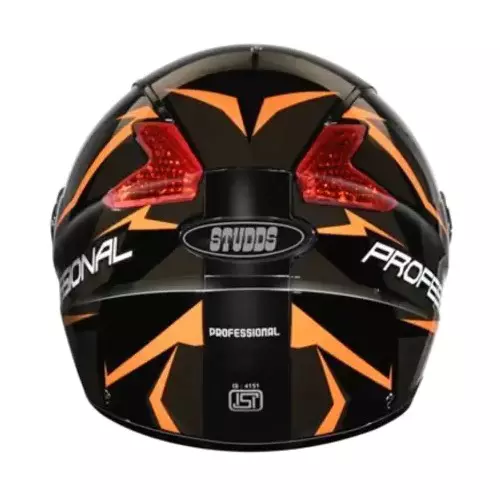 Studds PROFESSIONAL D1 DECOR Matt Black 600 mm X Large Full Face Helmet, MATT BLACK N10