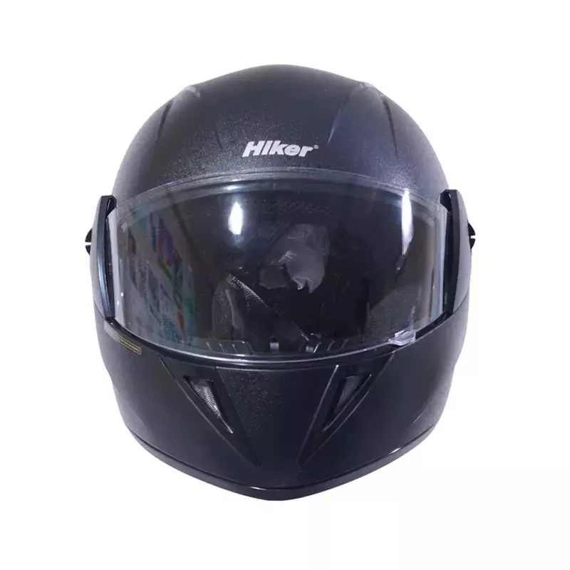 HIKER by VARROC Wave Natural Full Face Helmet for Men 580 mm S Size Black ISI Certified Flip-Up, Lightweight, Polycarbonate Visor for Clear Visibility (Pack of 1, 4 & 10)