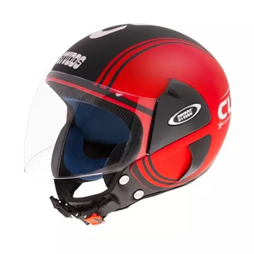 Studds CUB D4 DECOR MATT RED (600 mm) X Large Open Face Helmet, D4 MATT RED N9