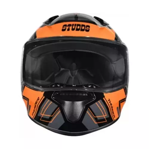 Studds N10 Black Xtra Large (600 mm) Full Face Helmet, Thunder D3 Decor