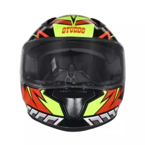 Studds N5 Black & Red Medium (570 mm) Full Face Helmet, Thunder D5 Decor
