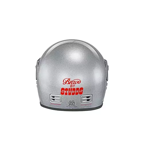 Studds BRAVO Silver Grey 570 mm Medium Full Face Helmet, BRAVOSILVERGREY