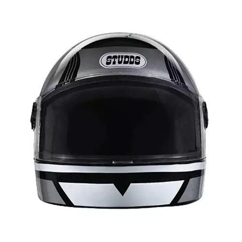 Studds JADE Black 580 mm Large Full Face Helmet, D3 BLACK N4