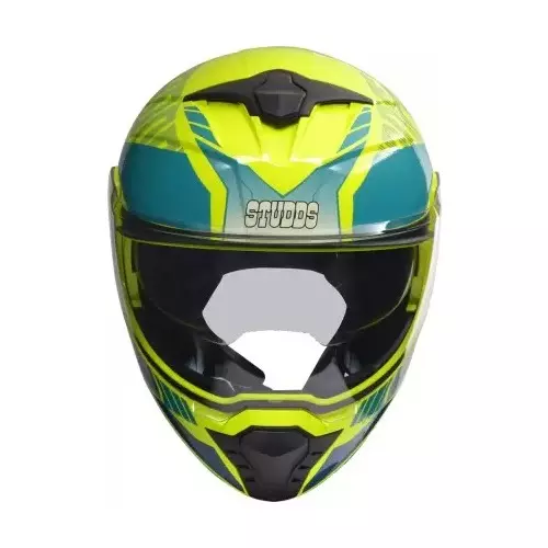 Studds TROOPER D1 DECOR YELLOW (600 mm) X Large Full Face Flip-Up Helmet, D1 YELLOW N3