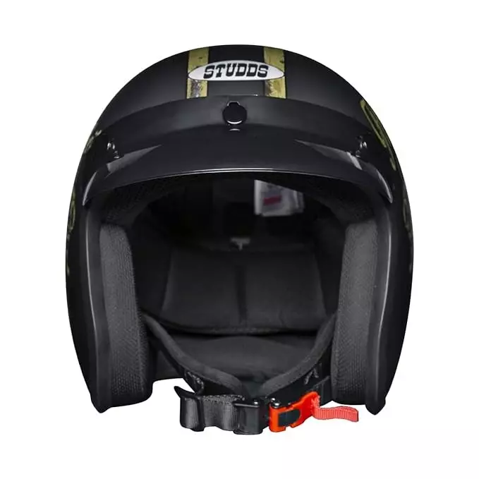 Studds JETSTAR CLASSIC D5 DECOR BLACK (600 mm) X Large Open Face Helmet, D5 FLYING ACE’S