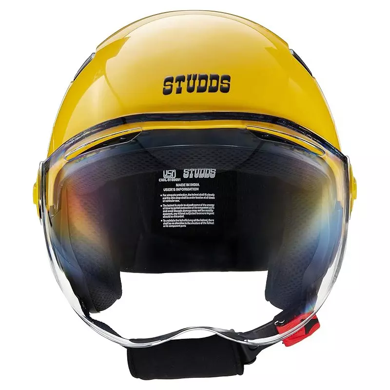 Studds NANO 560 BLACK/YELLOW (560 mm) Small Open Face Helmet, BLACK/YELLOWNANO 560
