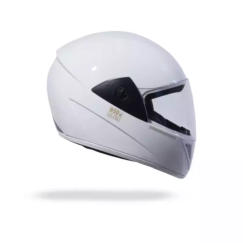 HIKER by VARROC Wave Pro Full Face Helmet for Men & Women 580 mm S Size Gloss White ISI Certified Flip-Up, Lightweight, Polycarbonate Visor for Clear Visibility (Pack of 10)