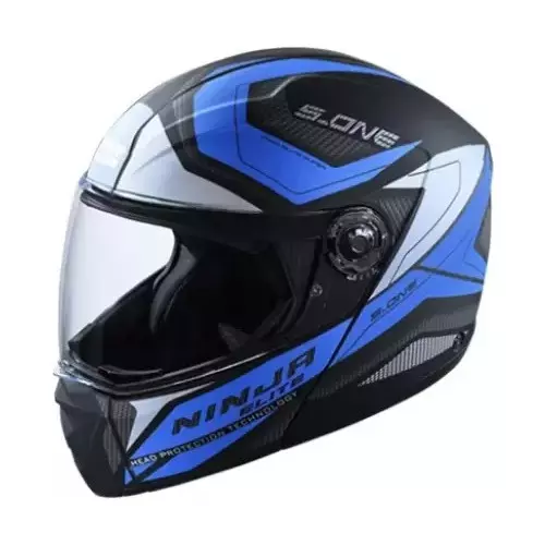 Studds NINJA ELITE SUPER D4 DECOR Matt Black 580 mm Large Full Face Flip-Up Helmet, D4 MATT BLACK N1
