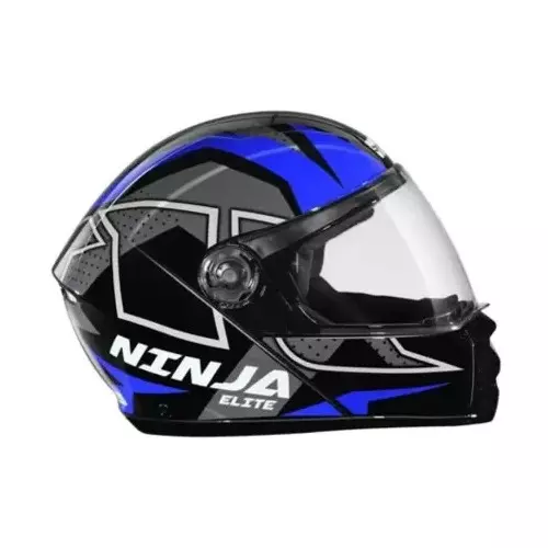 Studds NINJA ELITE SUPER D6 DECOR Black (560 mm) Small Full Face Flip-Up Helmet, BLACK N1