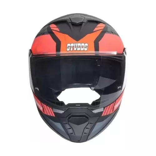 Studds TROOPER D1 DECOR MATT BLACK (600 mm) X Large Full Face Flip-Up Helmet, D1 MATT BLACK N8