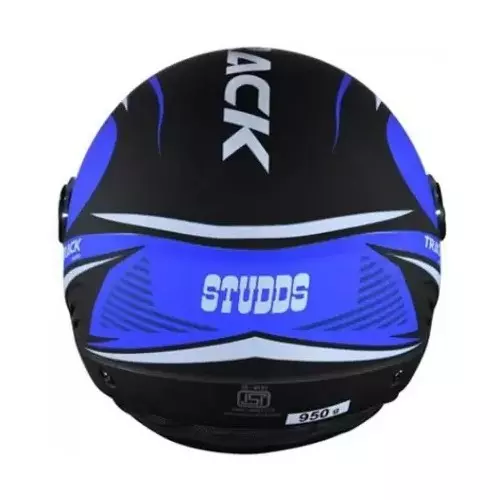 Studds TRACK SUPER D3 DECOR MATT BLACK (580 mm) Large Open Face Helmet, MATT BLACK N1