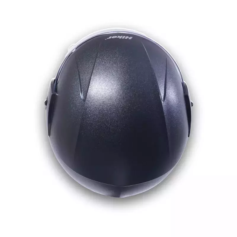 HIKER by VARROC Wave Natural Full Face Helmet for Men 580 mm S Size Black ISI Certified Flip-Up, Lightweight, Polycarbonate Visor for Clear Visibility (Pack of 4)
