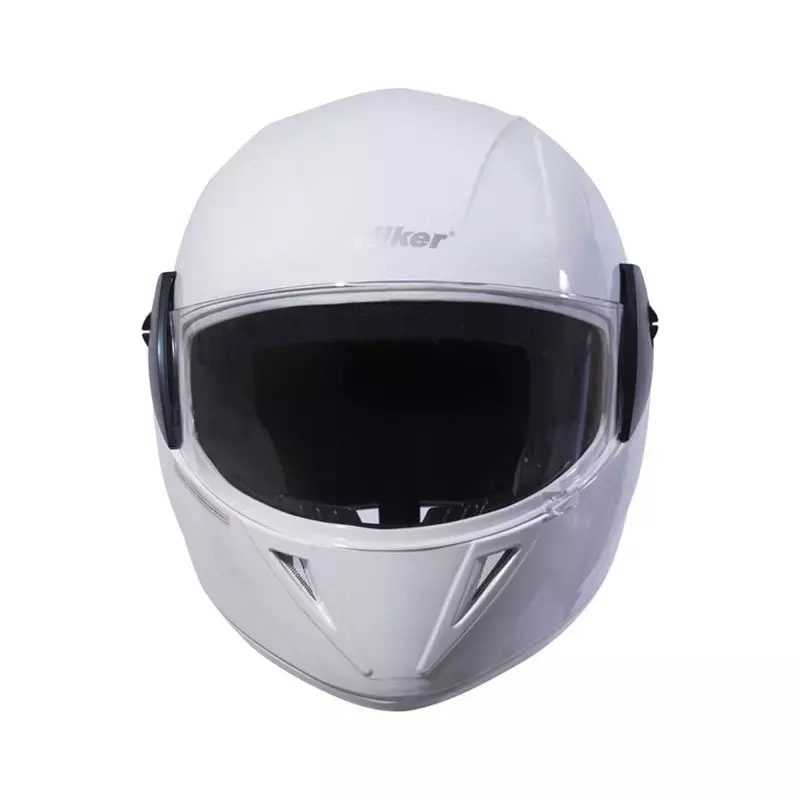 HIKER by VARROC Wave Pro Full Face Helmet for Men & Women 580 mm S Size Gloss White ISI Certified Flip-Up, Lightweight, Polycarbonate Visor for Clear Visibility (Pack of 4)