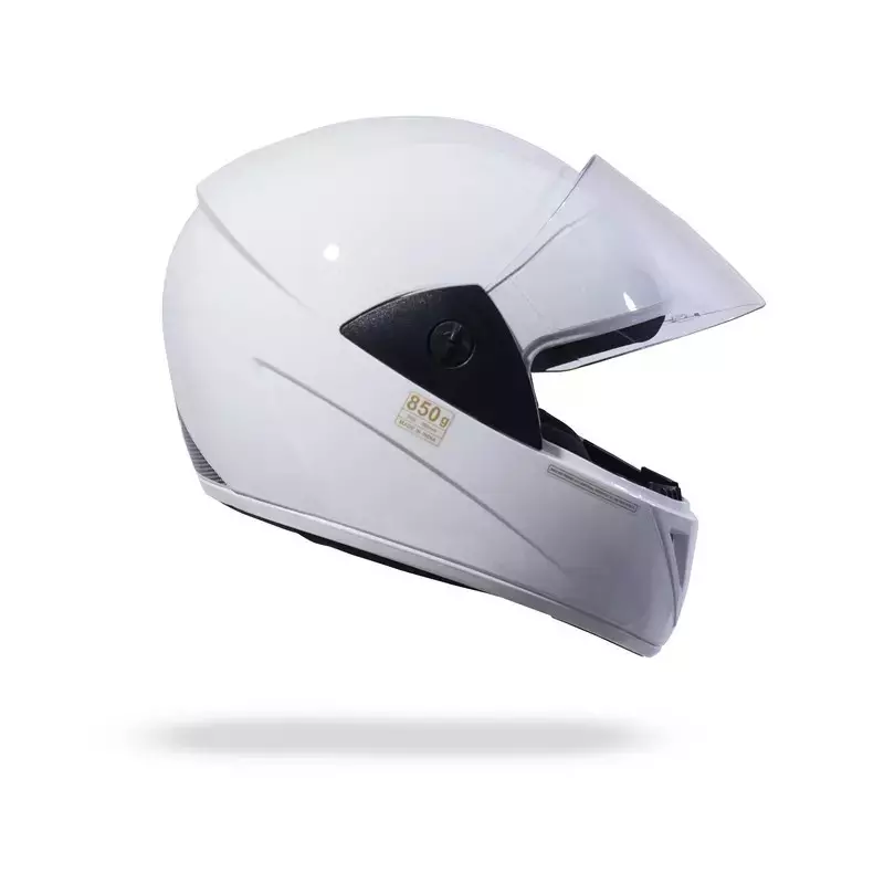 HIKER by VARROC Wave Pro Full Face Helmet for Men & Women 580 mm S Size Gloss White ISI Certified Flip-Up, Lightweight, Polycarbonate Visor for Clear Visibility (Pack of 4)