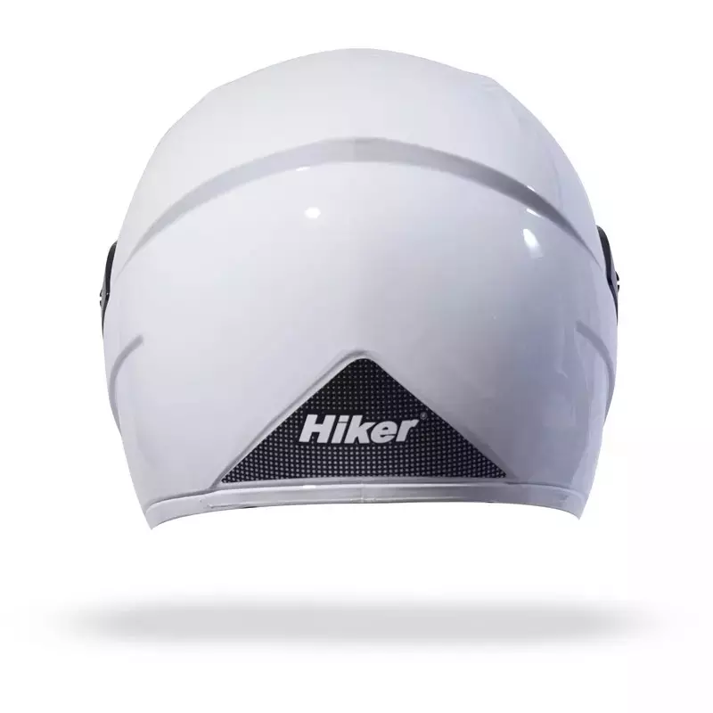 HIKER by VARROC Wave Pro Full Face Helmet for Men & Women 580 mm S Size Gloss White ISI Certified Flip-Up, Lightweight, Polycarbonate Visor for Clear Visibility (Pack of 4)