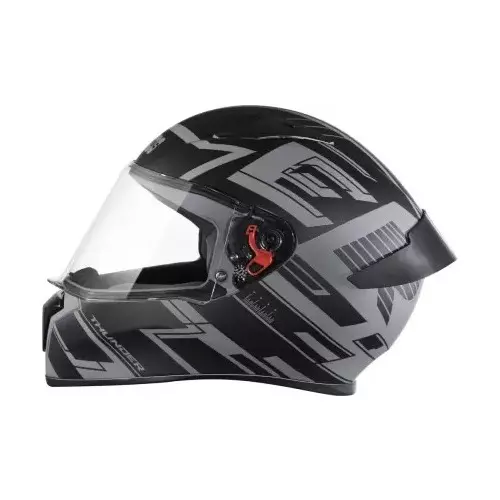 Studds N9 Grey Xtra Large (600 mm) Full Face Helmet, Thunder D3 Decor