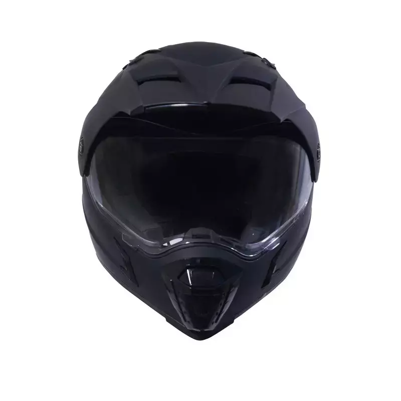 HIKER by VARROC Meteor Full Face Helmet for Men & Women 600 mm L Size Matt Black ISI Certified Flip-Up, Lightweight, Polycarbonate Visor for Clear Visibility (Pack of 10)
