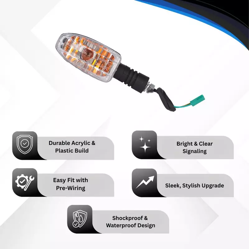 Varroc Indicator for Bajaj Pulsar DTS-i New Model, K353253800 (Pack of 2)
