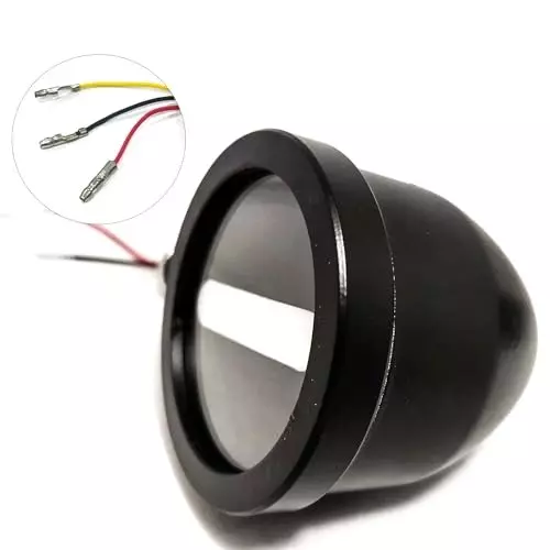 Auto Pearl Motorcycle Indicator Lamp Minus Sign (-) Type Yellow & White Compatible For Royal Enfield Hunter 350