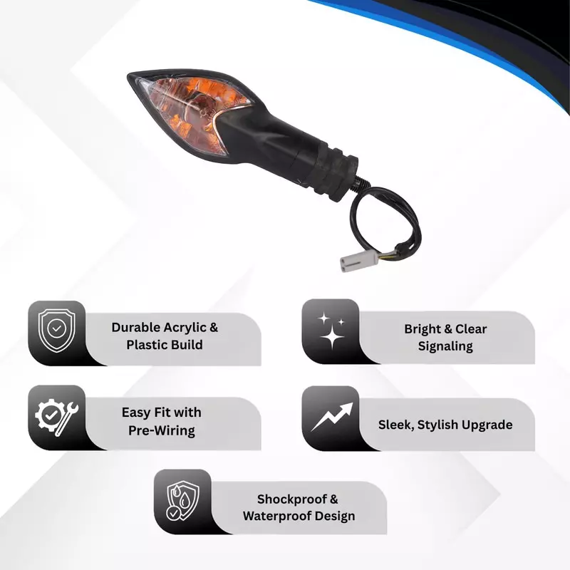 Varroc Indicator for Bajaj XCD 135, K342019400 (Pack of 2)