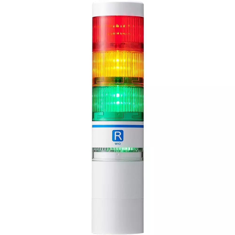 PATLITE Control Unit DC 12-24 V 5 points (non-voltage contact output), 1 point (re, WIO-B1R-RYG