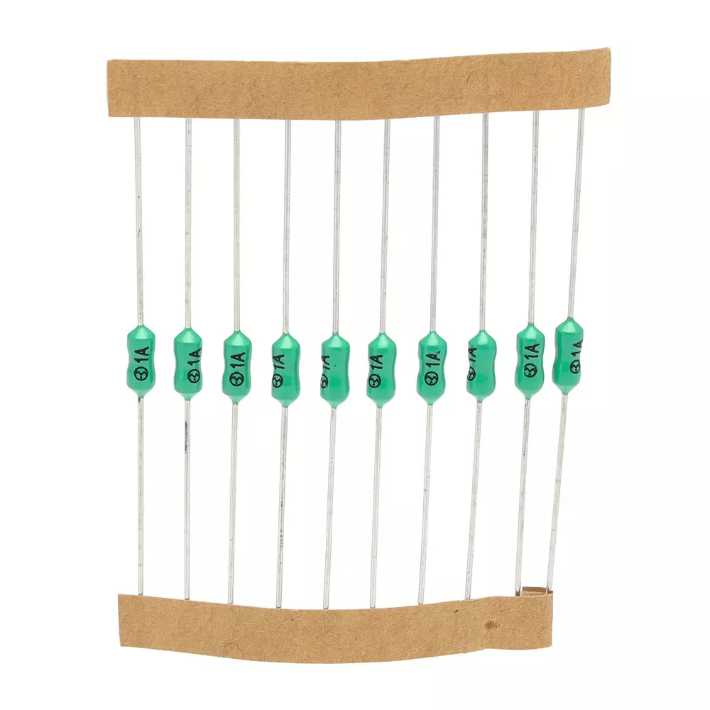 RS PRO Non-Resettable Fuse 7 mm 250 V AC 0.5 to 7 Amp 2.5 mm, 139966 (Pack of 10 Pcs)
