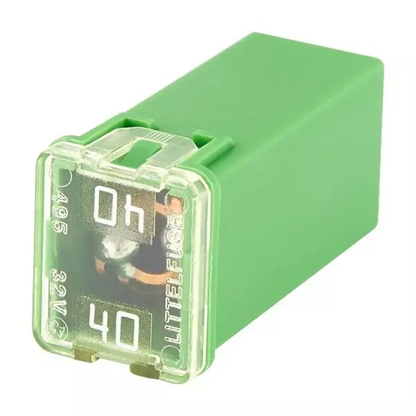 Littelfuse AUTOMOTIVE FUSE, TIME DELAY, 40A, 32VDC Model No - 0495040.ZXA