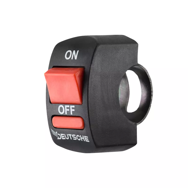 Deutsche On Off Handle Bar Switch for Universal For Horn, Head Light, Hazard (2017 Model), DEUS-0501