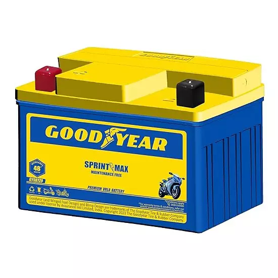 Goodyear 12 V 8 Ah Sprintmax Maintenance Free Battery for Motorcycles, GYSBTZ9