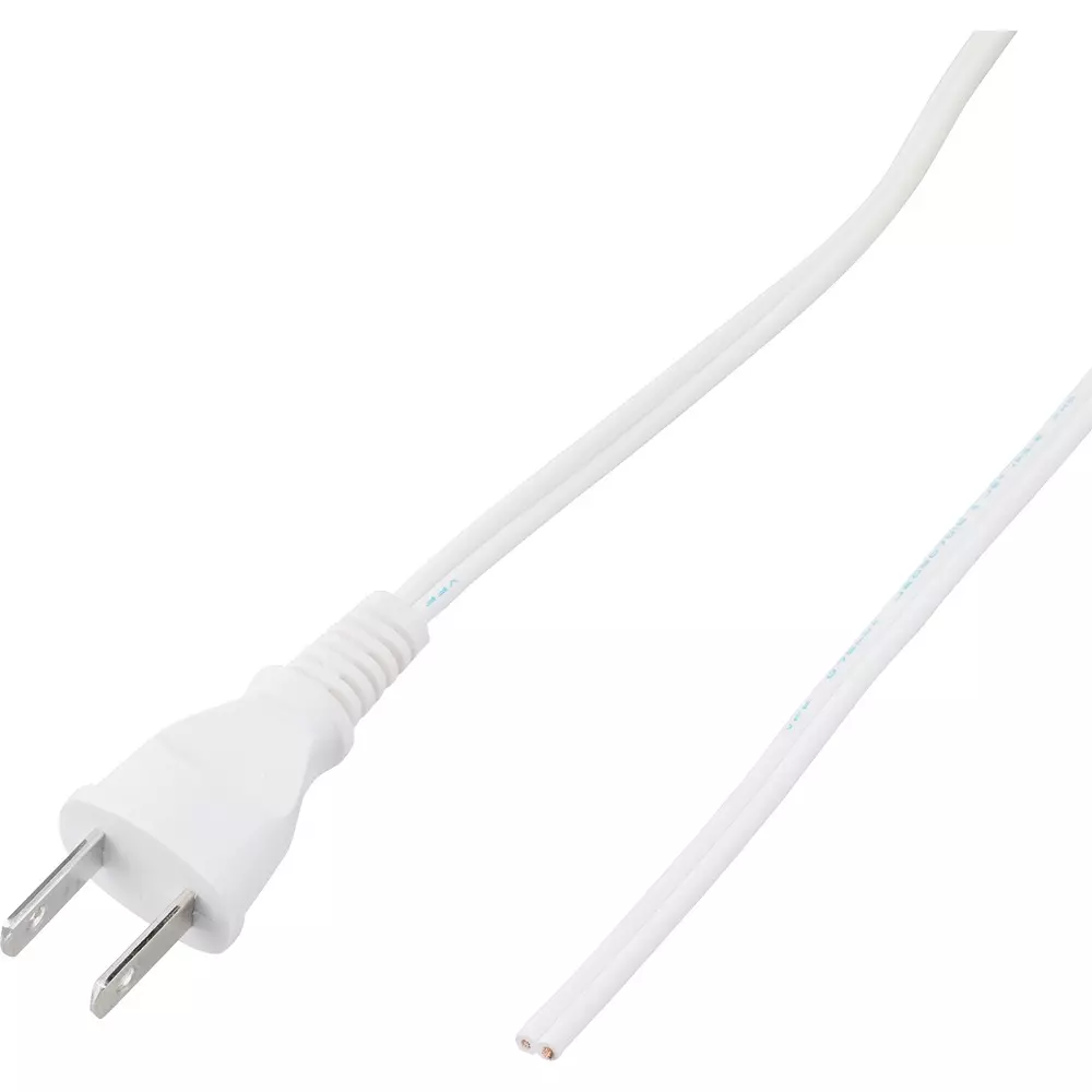 KHD Flat Cord with Plug 125 V Rated Voltage 7 A Rated Current 1.1 mm Conductor, P付-VFF 0.75SQ-2m