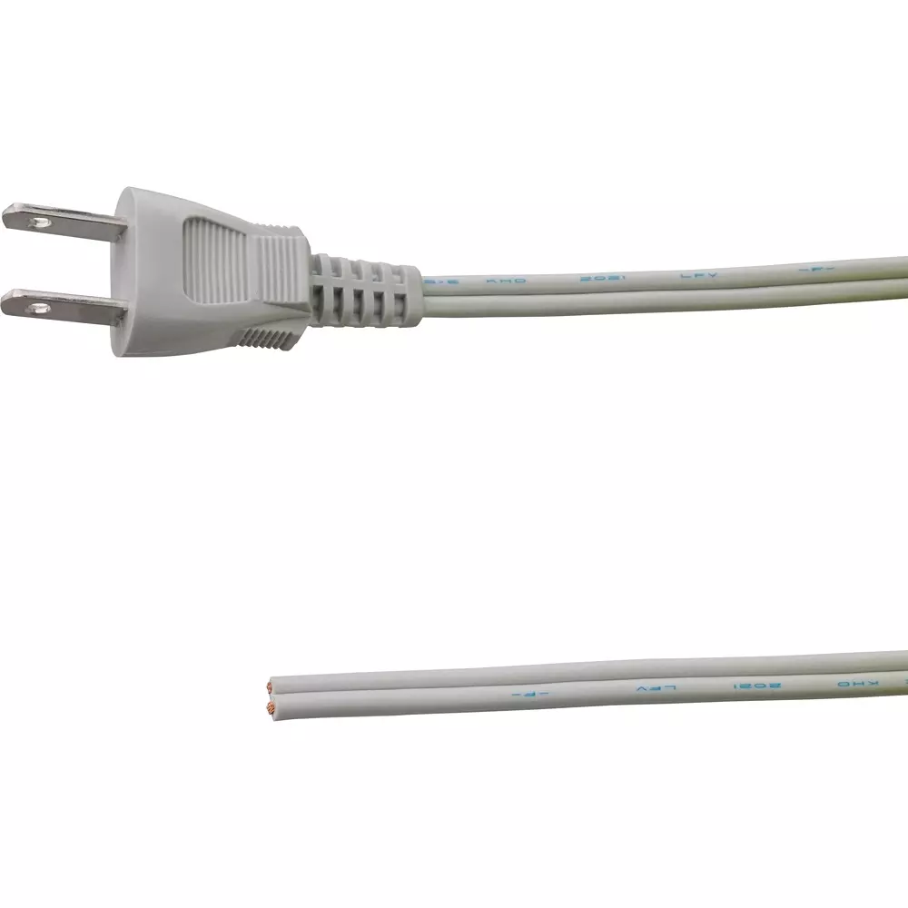 KHD Flat Cord with Plug 125 V Rated Voltage 12 A Rated Current 1.5 mm Conductor, P付-VFF 1.25SQ-2m