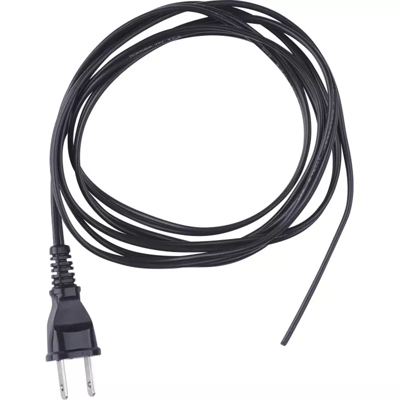 KHD Flat Cord with Plug 125 V Rated Voltage 7 A Rated Current 1.1 mm Conductor Outer Diameter, P付-VFF 0.75SQ-2m
