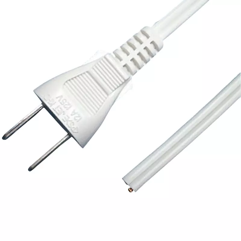 KHD Flat Cord with Plug 125 V Rated Voltage 12 A Rated Current 1.5 mm Conductor Outer Dia, P付-VFF 1.25SQ-2m