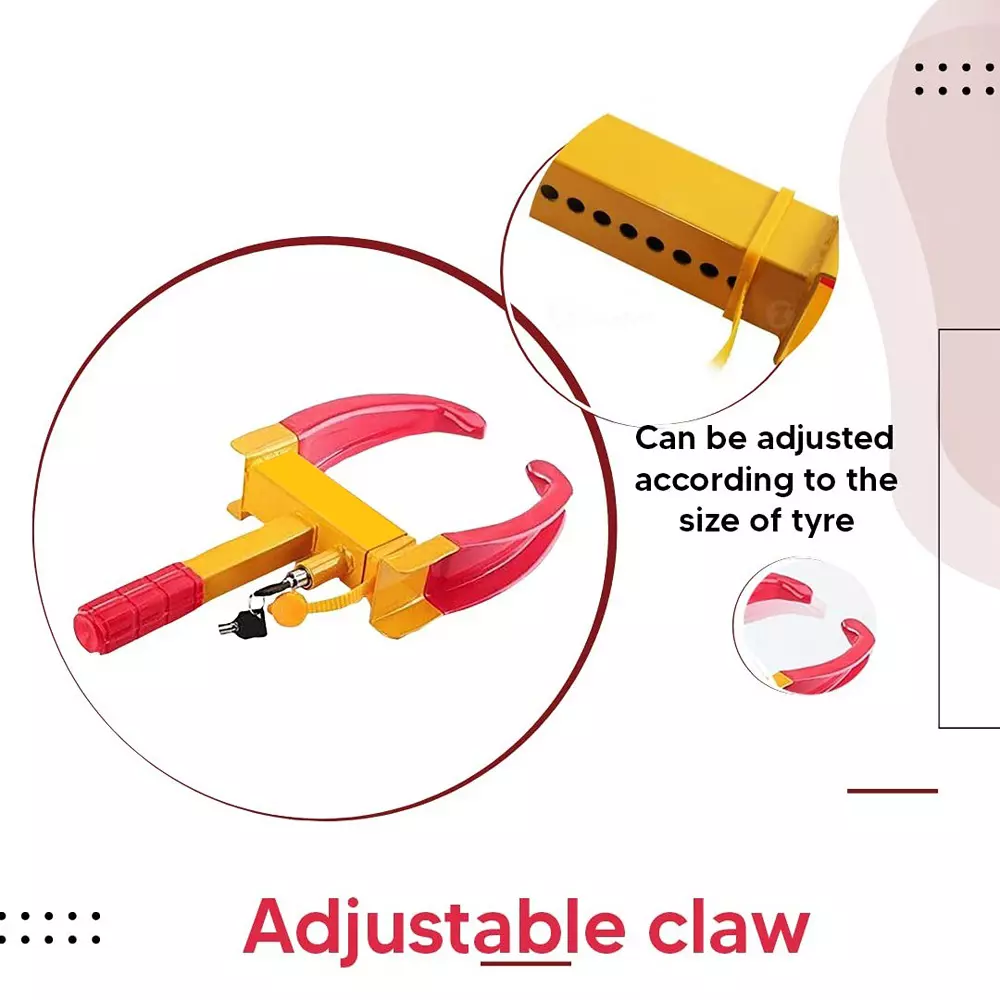 generic-adjustable-heavy-duty-wheel-lock-clamp-ms-steel-red-and-yellow-7--11-inch-177--280-mm-clamping-range-pack-of-4