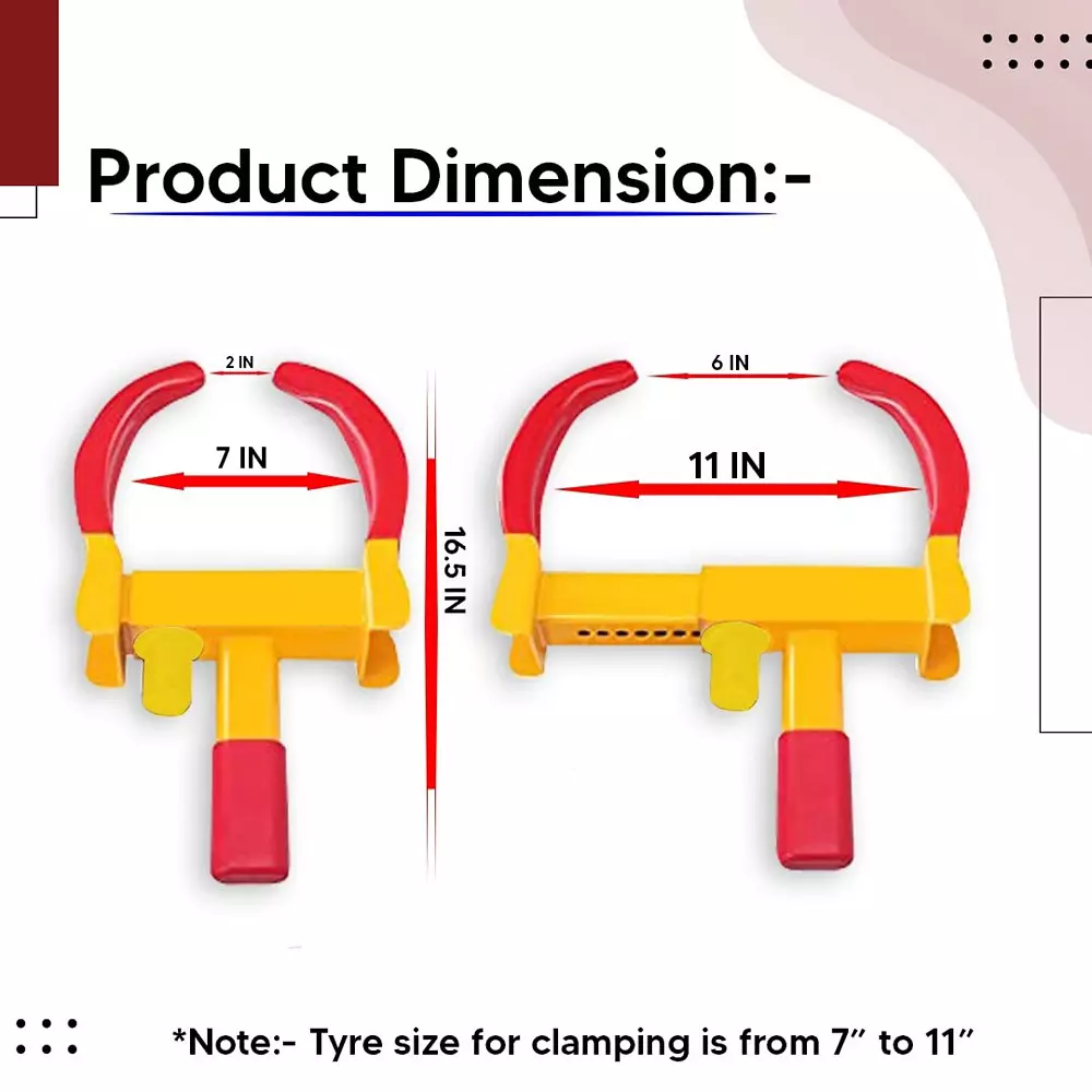 generic-adjustable-heavy-duty-wheel-lock-clamp-ms-steel-red-and-yellow-7--11-inch-177--280-mm-clamping-range-pack-of-4