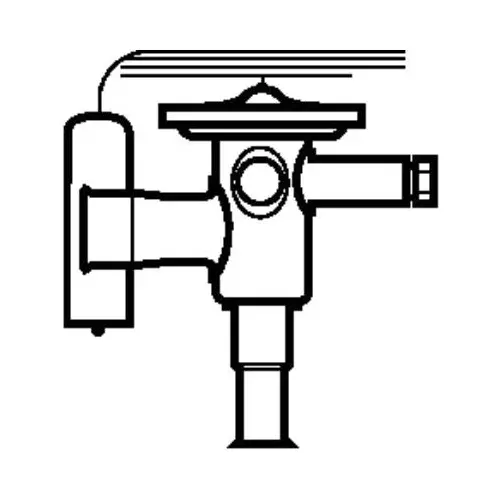 Danfoss Solder, ODF Connection Thermostatic Expansion Valve Angleway Direction 45.5 bar, 068U1975