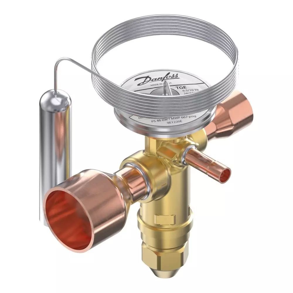 Danfoss Expansion Valve Bi-Flow Straightway Direction 15.875 mm (5/8 inch) Inlet Size, 067N3008