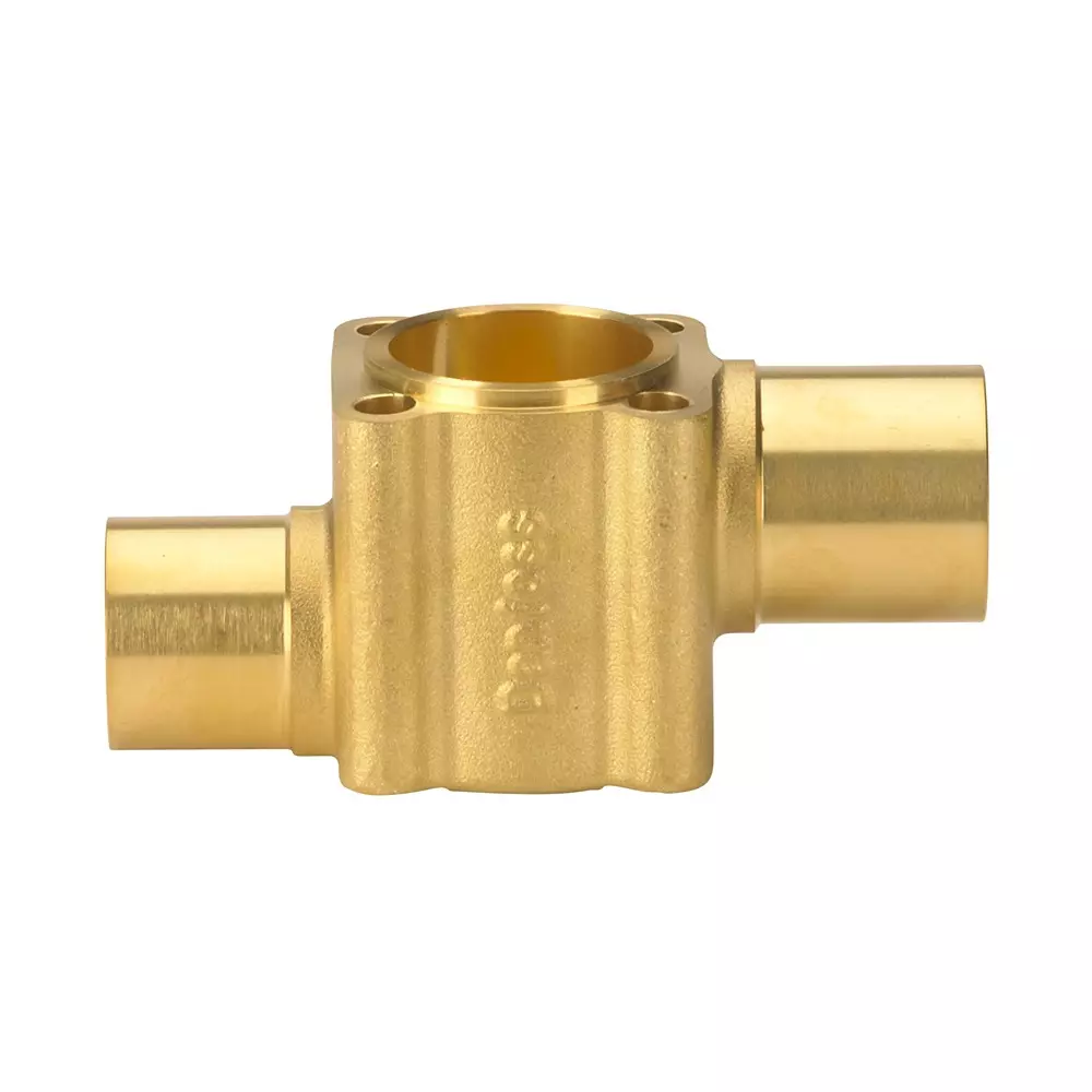 Danfoss TEH Valve Body for Expansion Valve Single-Flow Straightway 16 mm (5/8 inch) Inlet Size, 067B4020