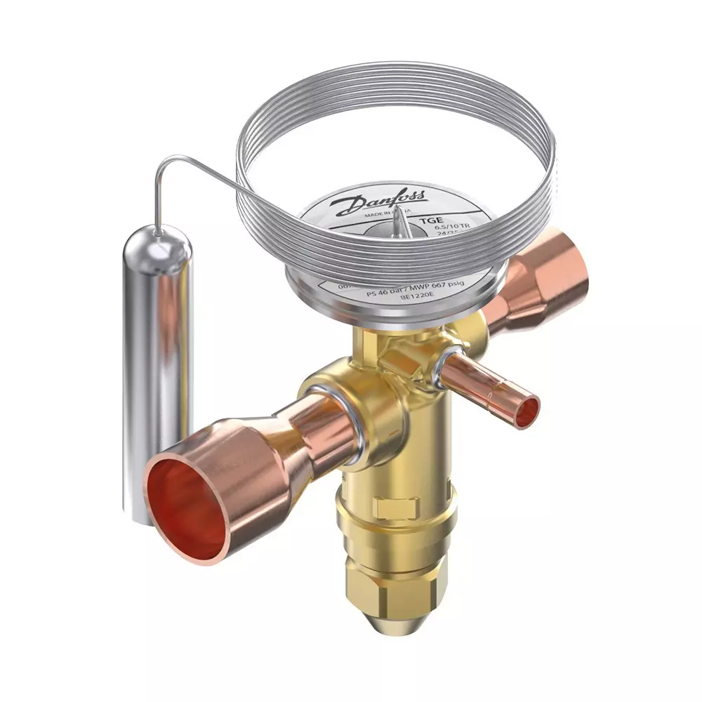 Danfoss Solder, ODF Connection Thermostatic Expansion Valve Straightway Direction 49 bar, 067N2460