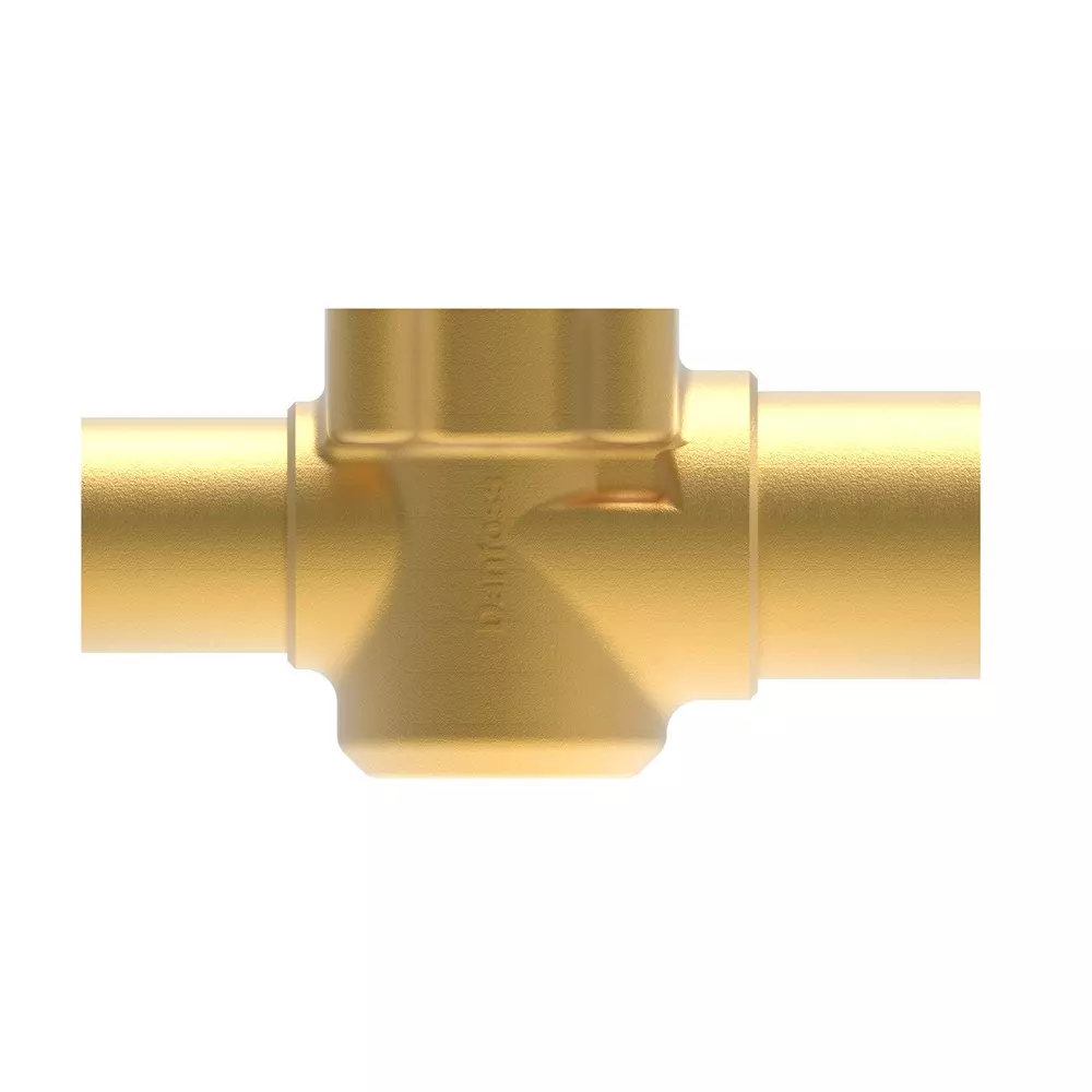 Danfoss TEH Valve Body for Expansion Valve Bi-Flow Straightway 28.58 mm (1 1/8 inch) Inlet Size, 067G4003
