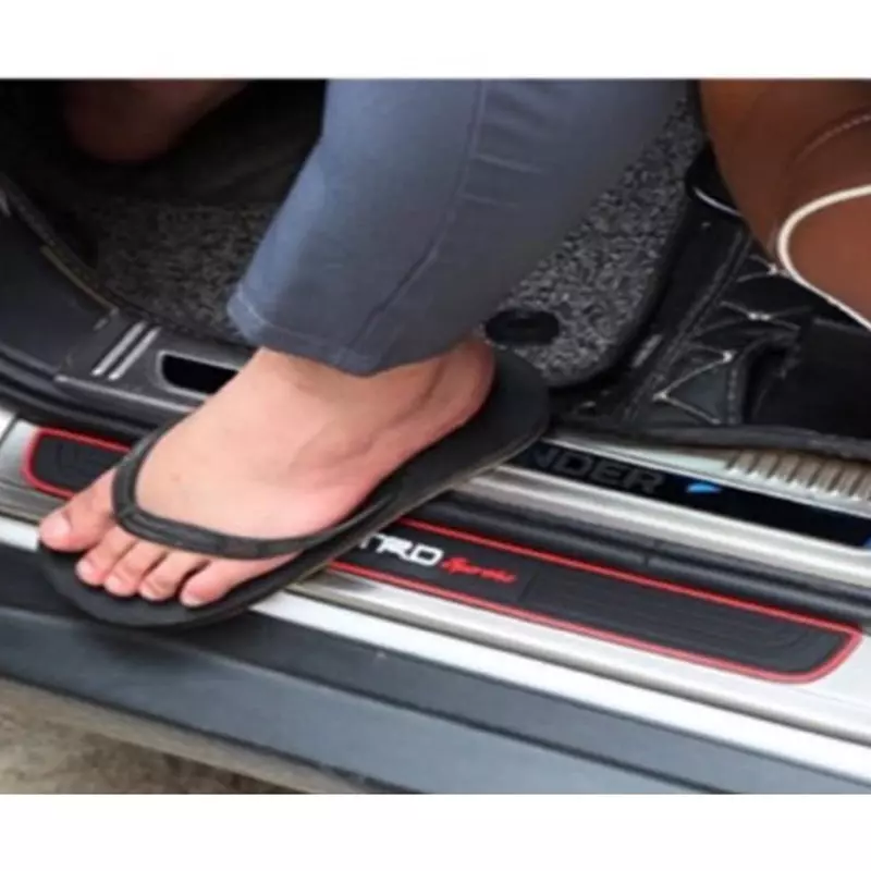 SCA SureStrive TRD Car Door Sill Scuff Guard Protector Universal Fit Anti-Scratch for Honda City Old Type-1 All Models for Set of 4