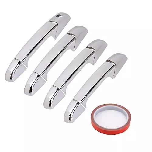 Auto Pearl Stylish Car Door Catch Handle Cover ABS India Compatible For Mahindra Xuv 500 (2015), HC_Chrome_XUV500_2015