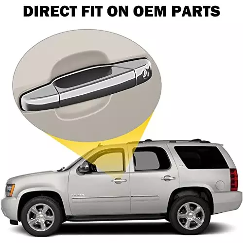 Auto Pearl Stylish Car Door Catch Handle Cover ABS India Compatible For Maruti Suzuki Wagonr 2019-2022, HC_Chrome_WagonR2019_2022