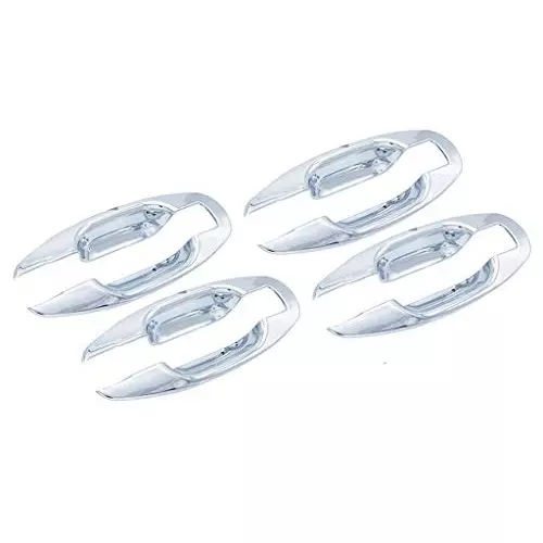 Auto Pearl Chrome Handle Bowl Cover ‎Silver Compatible For ‎Maruti Suzuki Swift Dzire Type 1