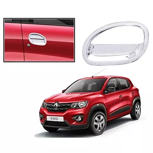 Auto Pearl Chrome Plated Finger Guard ‎Chrome Compatible For Renault Renautl Kwid