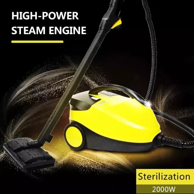 Autozcrave Handheld Steam Cleaner Steamer 1500 W Up to 4 Bar Yellow & Black, ASC01
